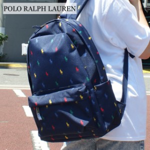 新品 ポロ ラルフローレン POLO RALPH LAUREN Pony Backpack ビッグポニー バックパック リュック NAVY MULTI ネイビー マルチ キッズ グ