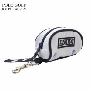 新品 ポロ ラルフローレン POLO RALPH LAUREN RLY103A Ball Pouch ボールポーチ ケース WHITE ホワイト 白 POLO GOLF ポロゴルフ グッズ