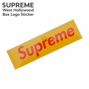 新品 シュプリーム SUPREME West Hollywood Box Logo Sticker ステッカー YELLOW イエロー グッズ