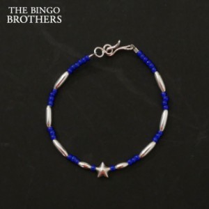 新品 ザ・ビンゴブラザーズ THE BINGO BROTHERS Star Silver Bracelet ブレスレット NAVY ネイビー 紺 グッズ