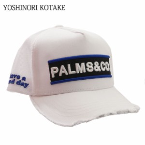 新品 ヨシノリコタケ YOSHINORI KOTAKE x パームスアンドコー PALMS&CO. SC EMB Twill Cap キャップ WHITE ホワイト 白 ヘッドウェア