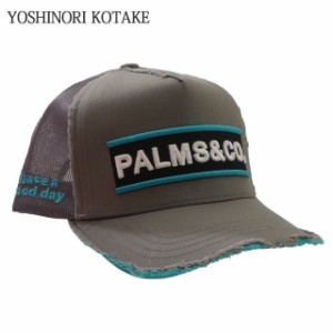 新品 ヨシノリコタケ YOSHINORI KOTAKE x パームスアンドコー PALMS&CO. SC EMB Twill Cap キャップ GRAY グレー 灰色 ヘッドウェア