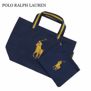 新品 ポロ ラルフローレン POLO RALPH LAUREN PONY Shopping Tote トートバッグ NAVY ネイビー 紺 グッズ