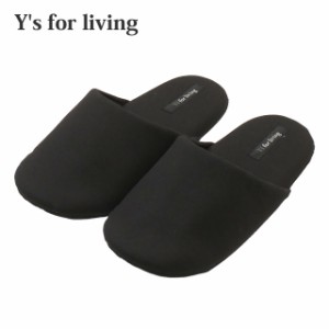 新品 ワイズ フォー リビング Y's for living COTTON CANVAS SLIPPERS スリッパ ルームシューズ BLACK ブラック 黒 Yohji Yamamoto ヨウ