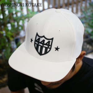 新品 ヨシノリコタケ YOSHINORI KOTAKE 444LOGO BB CAP ベースボール キャップ WHITE ホワイト エンブレム ゴルフキャップ スポーツ ヘッ