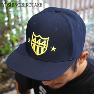 新品 ヨシノリコタケ YOSHINORI KOTAKE 444LOGO BB CAP ベースボール キャップ NAVY ネイビー エンブレム ゴルフキャップ スポーツ ヘッ