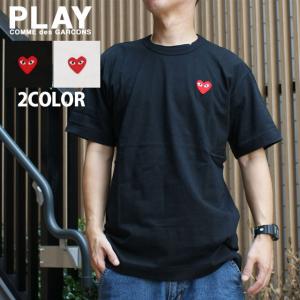 新品 プレイ コムデギャルソン PLAY COMME des GARCONS MENS RED HEART TEE Tシャツ T108 半袖 定番 ワッペン ハート ロゴ クルーネック 