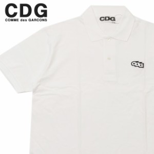 新品 シーディージー CDG コムデギャルソン COMME des GARCONS PATCH POLO SHIRT ポロシャツ WHITE ホワイト プレゼント ギフト お祝い 