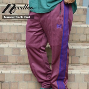 新品 ニードルズ NEEDLES Narrow Track Pant Poly Smooth ナロー トラック パンツ WINE ワイン ニードルス ネペンテス パンツ