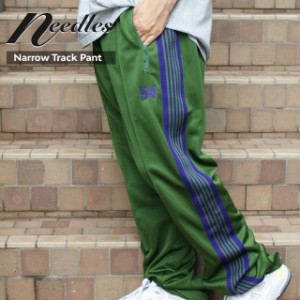 新品 ニードルズ NEEDLES Narrow Track Pant Poly Smooth ナロー トラック パンツ IVY GREEN グリーン ニードルス ネペンテス パンツ