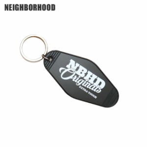 新品 ネイバーフッド NEIGHBORHOOD MOTEL TYPE KEY TAG-1 キーホルダー キーチェーン BLACK ブラック 231MYNH-AC10S HOODS モーターサイ