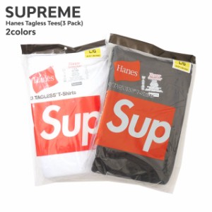 新品 シュプリーム SUPREME x ヘインズ Hanes Tagless Tees(3 Pack) Tシャツ 3枚セット ストリート スケート スケーター 半袖Tシャツ