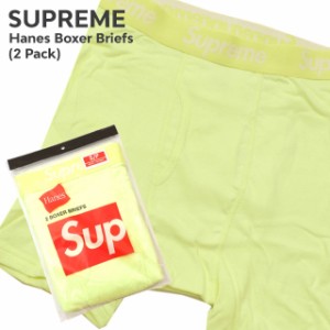 新品 シュプリーム SUPREME x ヘインズ Hanes Boxer Briefs (2 Pack) ボクサーパンツ 2枚セット ストリート スケート スケーター グッズ