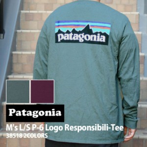 新品 パタゴニア Patagonia Ms L/S P-6 Logo Responsibili Tee ロングスリーブ P-6ロゴ レスポンシビリ 長袖Tシャツ 38518  アウトドア 