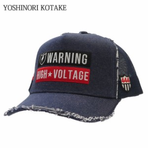 新品 ヨシノリコタケ YOSHINORI KOTAKE WARNING WAPPEN MESH CAP キャップ エンブレム ゴルフキャップ スポーツ ヘッドウェア