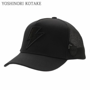 新品 ヨシノリコタケ YOSHINORI KOTAKE x バーニーズ ニューヨーク BARNEYS NEWYORK BLACK LINE THUNDER MESH CAP キャップ エンブレム 