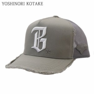 (2024新作)新品 ヨシノリコタケ YOSHINORI KOTAKE x ビームスゴルフ BEAMS GOLF BG LOGO MESH CAP ロゴ メッシュ キャップ トラッカー ヘ