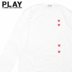 (2024新作)新品 プレイ コムデギャルソン PLAY COMME des GARCONS MENS 4 HEART L/S TEE 長袖 Tシャツ ハート ロゴ ロングスリーブ T339 