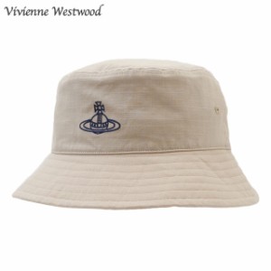 (2024新作)新品 ヴィヴィアン・ウエストウッド Vivienne Westwood ロンドン リップストップ バケットハット LONDON BUCKET HAT バケハ UV