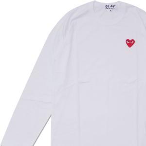 PLAY COMME des GARCONS◆長袖Tシャツ/L/コットン/WHT/AZ-T120 コムデギャルソン COMME des GARCONS Tシャツ ロンT メンズ PLAY
