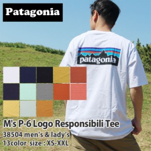 (2024新作)[24SS新作追加] 新品 パタゴニア Patagonia Ms P-6 Logo Responsibili Tee P-6ロゴ レスポンシビリ Tシャツ 38504 アウトドア 