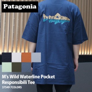 (2024新作)[24SS新作追加] 新品 パタゴニア Patagonia M's Wild Waterline Pocket Responsibili Tee ワイルド ウォーターライン ポケット