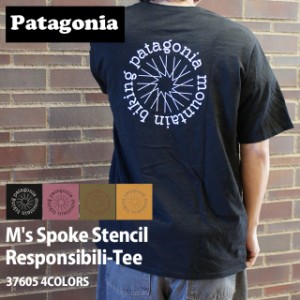 (2024新作)[24SS新作追加] 新品 パタゴニア Patagonia M's Spoke Stencil Responsibili Tee スポーク ステンシル レスポンシビリティー T