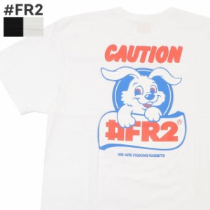 (2024新作)新品 エフアールツー #FR2 CAUTION Rabbit T-shirt Tシャツ スモーキングキルズ ボックスロゴ Fxxking Rabbits うさぎ 半袖Tシ