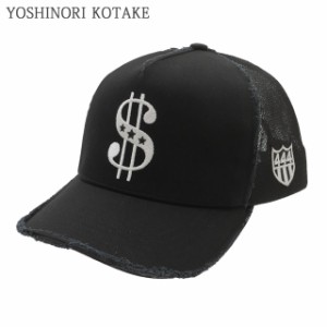 (2024新作)新品 ヨシノリコタケ YOSHINORI KOTAKE ＄LOGO MESH CAP メッシュ キャップ エンブレム ゴルフキャップ スポーツ ヘッドウェア