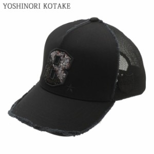 (2024新作)新品 ヨシノリコタケ YOSHINORI KOTAKE 2TONE 8LOGO SPANGLE MESH CAP メッシュ キャップ エンブレム ゴルフキャップ スポーツ