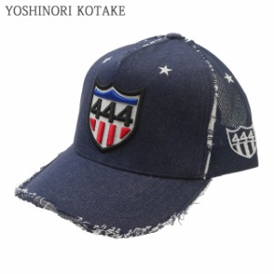 (2024新作)新品 ヨシノリコタケ YOSHINORI KOTAKE 444LOGO MESH CAP メッシュ キャップ エンブレム ゴルフキャップ スポーツ ヘッドウェ