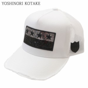 (2024新作)新品 ヨシノリコタケ YOSHINORI KOTAKE STAR WAPPEN SPANGLE MESH CAP メッシュ キャップ エンブレム ゴルフキャップ スポーツ