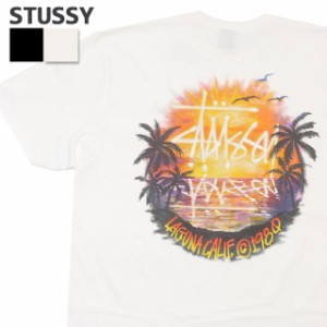 (2024新作)新品 ステューシー STUSSY SUNSET TEE Tシャツ スケート ストリート エイトボール ストックロゴ ストゥーシー スチューシー 半