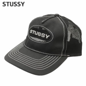 (2024新作)新品 ステューシー STUSSY CUT OUT LEATHER TRUCKER CAP キャップ スケート ストリート エイトボール ストックロゴ ストゥーシ