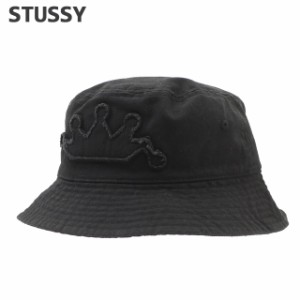 (2024新作)新品 ステューシー STUSSY CROWN APPLIQUE BUCKET HAT ハット スケート ストリート エイトボール ストックロゴ ストゥーシー 