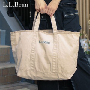 新品 エルエルビーン L.L.Bean グローサリー トートバッグ BEIGE ベージュ キャンバストート マザーバッグ エコバッグ 大容量 グッズ