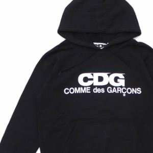 新品 シーディージー CDG コムデギャルソン COMME des GARCONS LOGO HOODED SWEATSHIRT BLACK 211000596031 SWT/HOODY