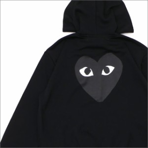 新品 プレイ コムデギャルソン PLAY COMME des GARCONS MENS BLACK HEART HOODIE BLACK 212-001023-041+ 新品 (SWT/HOODY)