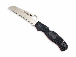 スパイダルコ/Spyderco　レスキュー3　レッドライン　波刃