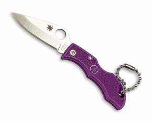 スパイダルコ/Spyderco　レディバグ3　パープル　直刃