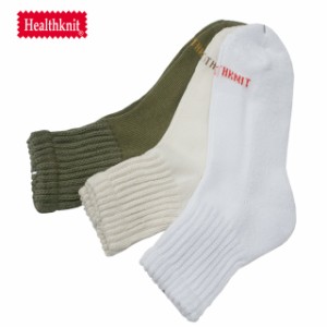 ●クロネコゆうパケット１点まで可　Healthknit ヘルスニット メンズ 3足組 クォーターソックス 靴下 191-3639 男性 ３P  シンプル ナチ