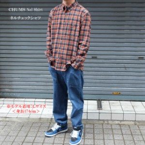 チャムス chums ネルシャツ メンズ ネルチェック 長袖シャツ ch02-1202 chums nel shirt【CHUMS/男性/トップス/秋コーデ/アウトドア/スト