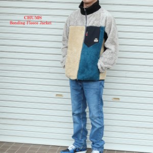 チャムス chums フリース メンズ ボンディングフリースジャケット ch04-1386 chums bonding fleece jacket【CHUMS/男性/トップス/ボンデ