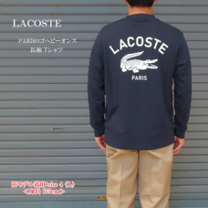 ラコステ tシャツ paris ロゴヘビーオンスtシャツ 長袖 メンズ  th9396-99【LACOSTE/男性/トップス/クルー/オーガニックコットン/ワニ/ワ