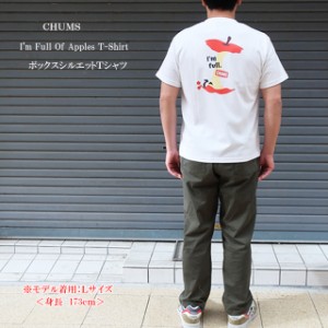 ●クロネコゆうパケット１点まで可　チャムス chums メンズ アイムフルオブ アップルズ 半袖tシャツ ch01-2373【CHUMS/男性/トップス/ク