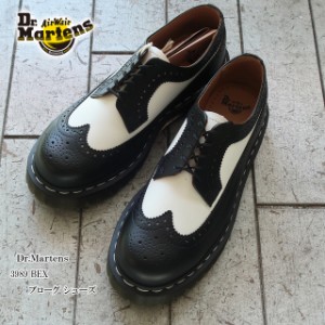 ドクターマーチン 革靴 メンズ 3989 bex ブローグシューズ 10458001 black/white【Dr.Martens/SMOOTH 3989 BEX BLACKWHITE/男性/ツートン