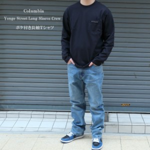 columbia コロンビア ロンt メンズ ヤングストリートロングスリーブクルーTシャツ xe8889【Columbia/男性/ポケット付き/長袖T/ヘビーウェ