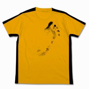 BRUCE LEE CLUB公認　ブルース・リー（李小龍）　イエロー トラックスーツ型Tシャツ（ライセンス商品）足跡付き　限定品