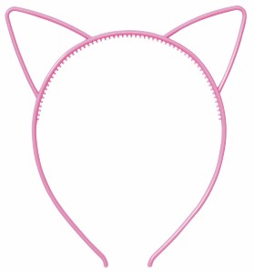 耳付きカチューシャ ピンク 運動会・発表会・イベント 衣装・ファッション
