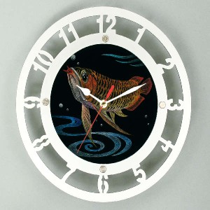 メタリック時計 アートガラスセット 図工・工作・クラフト・ホビー 時計・クロック